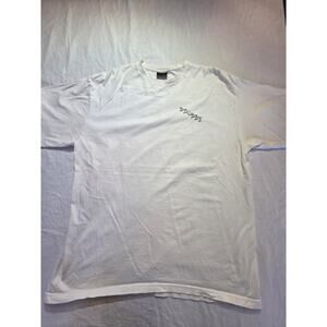 Stüssy Old Script Tee Men's Short Sleeve White Size Xl